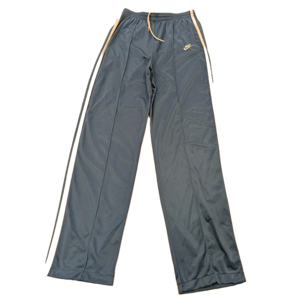 Vtg Nike Pants Mens L Blue Tag Fleece Line Track Side Stripe Made Japan Athletic